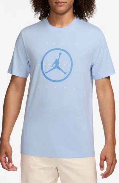 Jordan Flight Essentials Cotton Graphic T-shirt In Blue