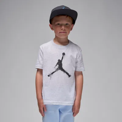 Jordan Flight Essentials Little Kids' Printed T-shirt In White