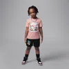 Jordan Flight Essentials Little Kids' Summer Pack 2-piece Shorts Set In Black