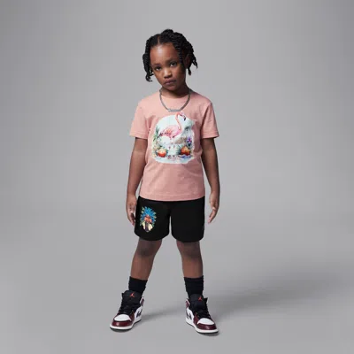 Jordan Flight Essentials Little Kids' Summer Pack 2-piece Shorts Set In Black