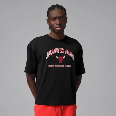 Jordan Flight Essentials Men's Boxy Graphic T-shirt In Black