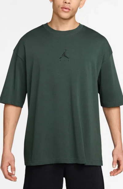 Jordan Flight Essentials Oversize Cotton T-shirt In Green