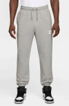 Jordan Flight Fleece Cotton Sweatpants In Gray
