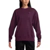 Jordan Flight Fleece Crewneck Sweatshirt In Red