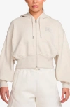 Jordan Flight Fleece Crop Hoodie In Multi