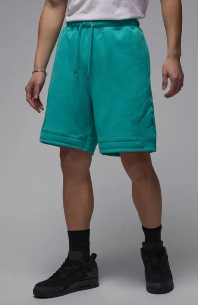 Jordan Flight Fleece Diamond Shorts In Blue