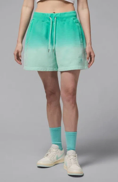 Jordan Flight Fleece Dip Dye Sweat Shorts In Igloo