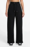 Jordan Flight Fleece French Terry Open Hem Pants In Black