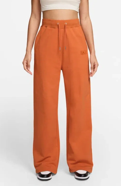 JORDAN JORDAN FLIGHT FLEECE FRENCH TERRY OPEN HEM PANTS