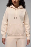 Jordan Women's  Flight Fleece Satin-lined Pullover Hoodie In Guava Ice