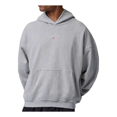 Jordan Mens Flight Fleece Pullover Lb In Gray