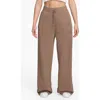 Jordan Flight Fleece Sweatpants In Archaeo Brown