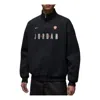 Jordan Flight Oversize Fleece Quarter Zip Pullover In Black