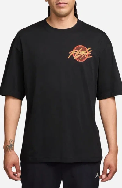 Jordan Flight Graphic T-shirt In Black
