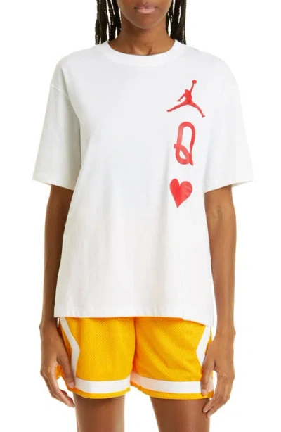 Jordan Flight Graphic Tee In White