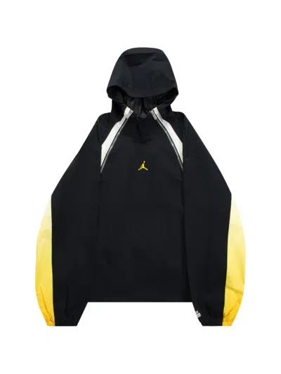 Jordan Flight Logo-print Hooded Jacket In Black