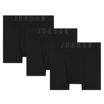 Jordan Flight Modal Big Kids' Boxer Briefs (3-pack) In Black