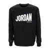 Jordan Flight Mvp Graphic Fleece Crewneck Men's Sweatshirt Black/phantom/phantom In Black