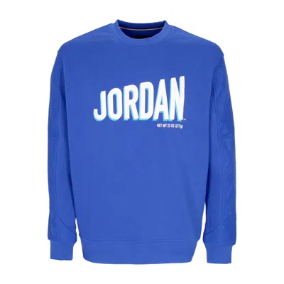 Jordan Flight Mvp Graphic Fleece Crewneck Men's Sweatshirt Game Royal/white