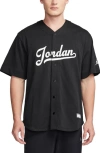 Jordan Flight Mvp Snap-up Baseball Jersey In Black