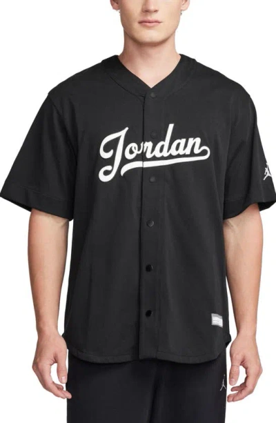 Jordan baseball jersey black sale