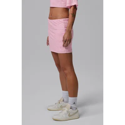 Jordan Flight Open Stitch Knit Skort In Pink