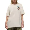 Jordan Flight Oversize Floral Cotton Graphic T-shirt In Neutral