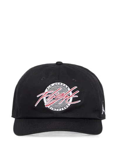 Jordan Flight Pro Unstructured Flat-bill Cap In Black
