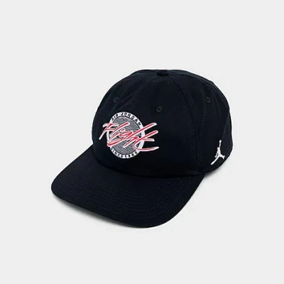 Jordan Flight Pro Unstructured Snapback Hat In Black