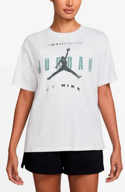 Jordan Flight Relaxed Fit Cotton Graphic T-shirt In White