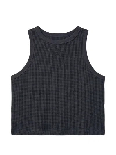Jordan Flight Waffle-knit Tank Top In Grey