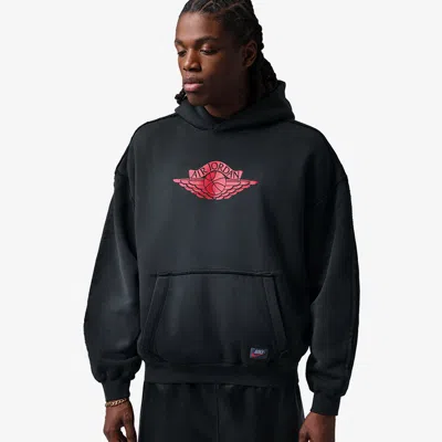 Jordan Flight Wings Pullover Hoodie In Black
