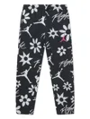 Jordan Floral Flight-print Track Pants In 黑色