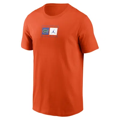 Jordan Florida Campus Logo Swoosh Nike Men's College T-shirt In Orange