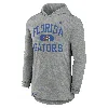 Jordan Florida Gators Blitz Nike Men's Dri-fit College Long-sleeve Hooded T-shirt In Grey