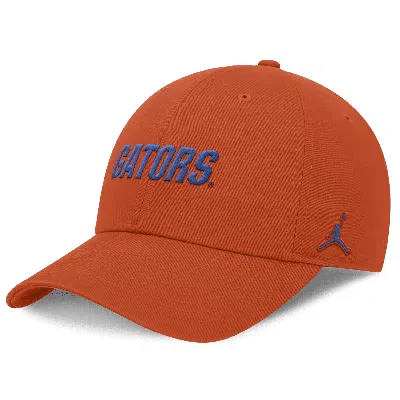 Jordan Florida Gators On-field Club Nike Unisex Dri-fit College Adjustable Hat In Orange