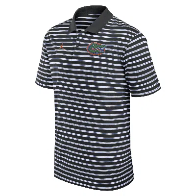 Jordan Men's Florida Gators Primetime Victory Striped  Dri-fit College Polo In Black