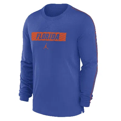 Jordan Men's Florida Gators Sideline Player  Dri-fit College T-shirt In Blue