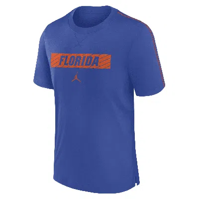 Jordan Men's Florida Gators Sideline Player  Dri-fit College T-shirt In Blue
