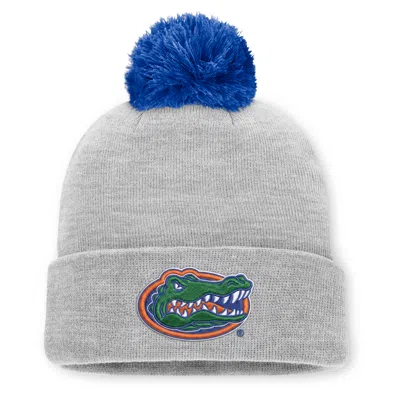 Jordan Florida Peak  Brand College Cuffed Beanie In Gray