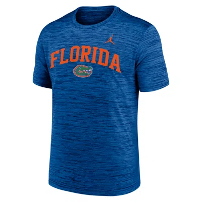 Jordan Florida Primetime Arch Logo Velocity Nike Men's Dri-fit College T-shirt In Blue
