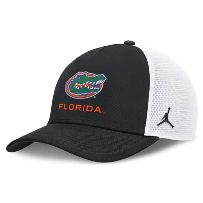 Jordan Florida Sideline Rise Gameday  Brand College Trucker Adjustable Hat In Black