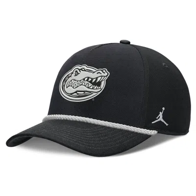 Jordan Florida Sideline Rope Rise  Brand College Adjustable Hat In Black