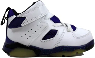Pre-owned Jordan Fltclb '91 Sneakers In White/new Emerald Grape Ice