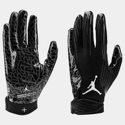Jordan Fly Lock Football Gloves In Black
