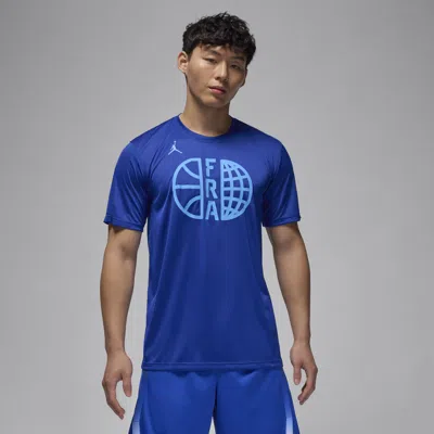 Jordan Men's France Practice  Basketball T-shirt In Blue