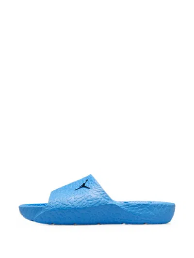 Jordan Franchise Elephant-print Slides In Blue