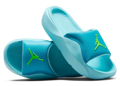 Pre-owned Jordan Franchise Slide Sneakers In Chlorine Blue/copa/electric Green
