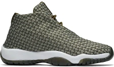 Pre-owned Jordan Future Sneakers In Olive Canvas/white