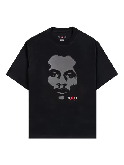 Jordan Gel Reflective 1985 "noir/gym Red" T-shirt In Black